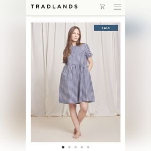 Tradlands Nico Dress in black gingham